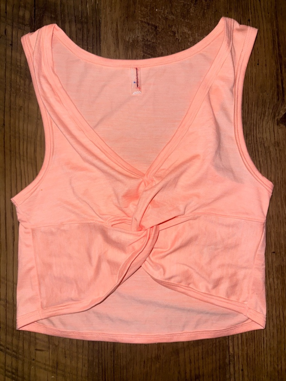FP Movement by Free People Peach Heathered Knit Tee